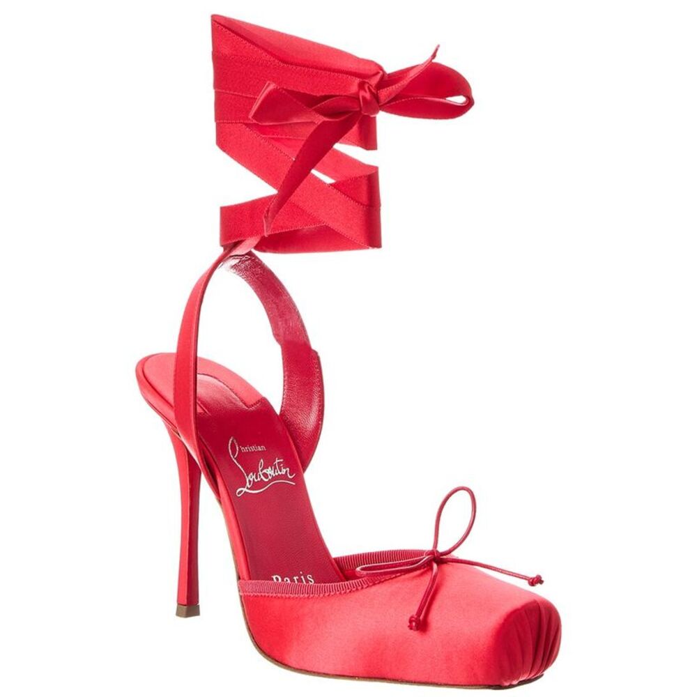 Christian Louboutin Cassia 100 Satin Pump, Pink